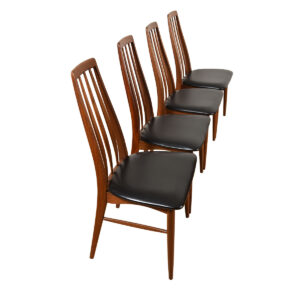 Set of 4 Danish Modern Walnut Dining Chairs