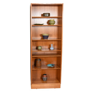 Teak 28″ Compact Adjustable Shelf Bookcase