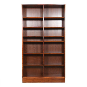 Danish Rosewood Tall + Slim (42.5″) Adjustable Shelf Bookcase