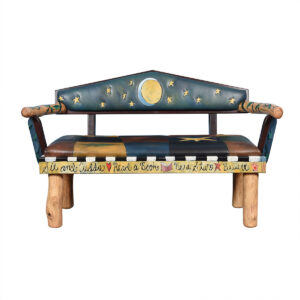 Leather Love Seat by Sticks Object Art