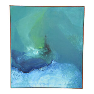 Blue & Green Abstract Painting