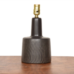 Small Ceramic Martz ‘Wave Pattern’ Pottery Lamp