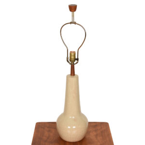 Martz Tall & Sculptural Off-White Ceramic Lamp