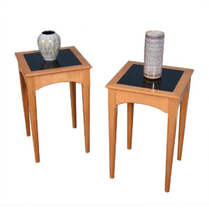 Pair Tall Contemporary Accent / Side Tables