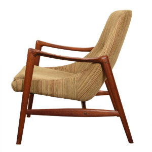 Sculpted Danish Modern Teak Accent Chair
