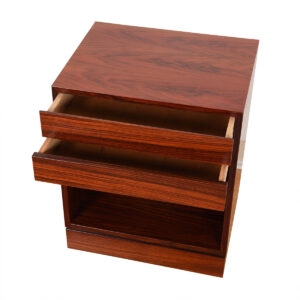 Arne Wahl Iversen Rosewood Split-Drawer Night Stand