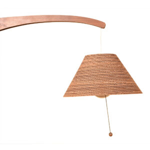 Danish Modern Teak Adjustable Pivot Sconce Lamp w/ Shade