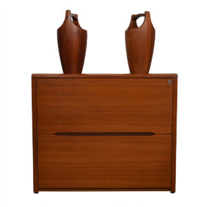 Danish Modern Teak Filing Credenza / Cabinet