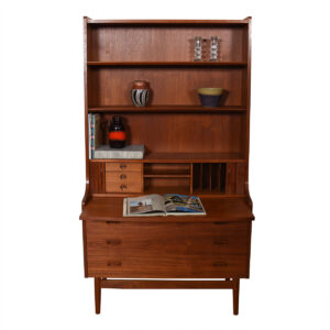 Danish Modern Teak Display / Bookcase / Secretary