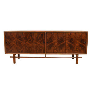 Low Mid Century Rosewood & Walnut Media Sideboard