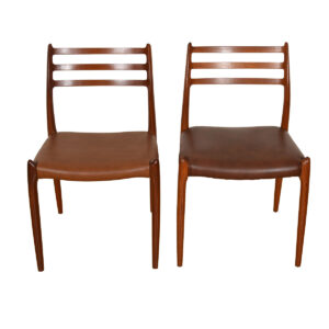 Set of 4 Danish Teak Niels Moller #78 Dining Chairs