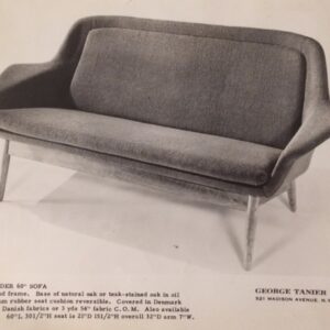 Rare Model for George Tanier — Arne Vodder Upholstered Brown Sofa