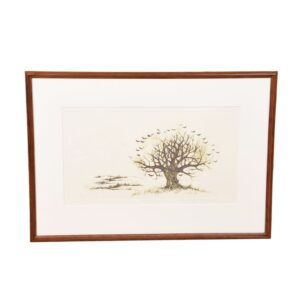 Original Etching ‘Autumn Day 28’ by Japanese Artist Kenji Ushiku