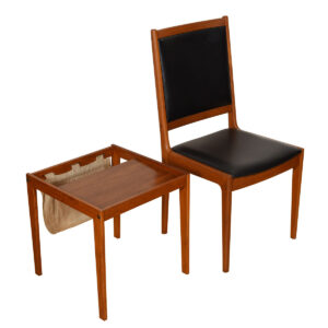Ib Kofod-Larsen Danish Teak Upholstered Back Chair