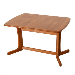 Apartment Sized Danish Teak Expanding Dining Table w/ Butterfly Leaf