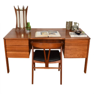 Danish Modern Teak Mid-Sized Desk