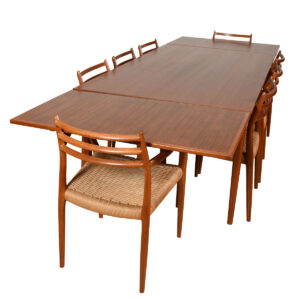 Niels Møller Large Expanding Teak Dining Table