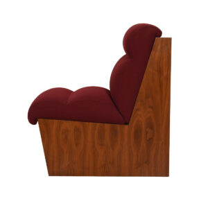 Cubist Walnut Occasional Chair a Modernist Commissioned Chair