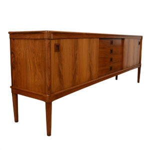Danish Modern Rosewood Sliding Door Room Divider / Sideboard