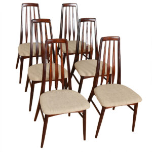 Set of 6 Danish Rosewood Dining Chairs by Koefoeds Hornslet