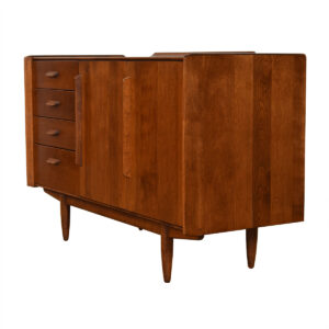 46″ American Modernist Condo-Sized Sideboard w/ Bi-Fold Door