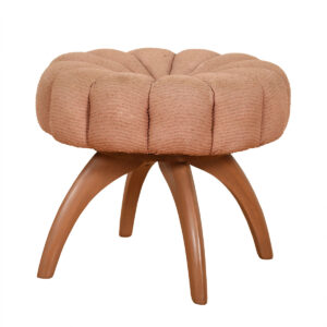 Heywood Wakefield Swivel Upholstered Wishbone Stool