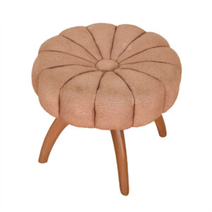 Heywood Wakefield Swivel Upholstered Wishbone Stool