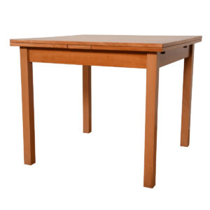 Square-to-Rectangle Danish Compact Expanding Dining Table