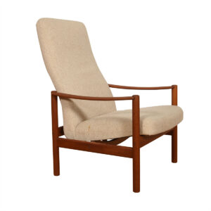 Reclining Norwegian Teak Lounge Chair