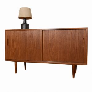 Condo-Sized 55″ Sideboard / Media Cabinet in Teak