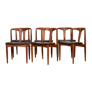 Set of 6 Johannes Andersen for Uldum Møbelfabrik Juliane Teak Dining Chairs