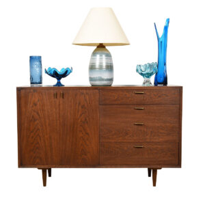 52″ Mid Century 4-Drawer Credenza / Cabinet #2