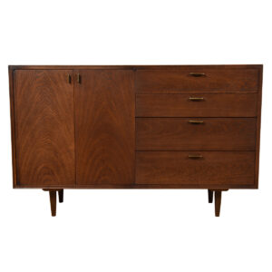 52″ Mid Century 4-Drawer Credenza / Cabinet #1