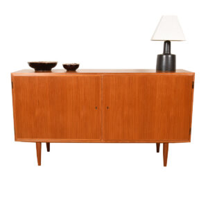 Locking Door Danish Teak Condo-Sized Storage Cabinet / Sideboard