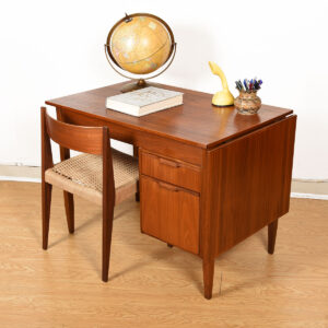 Expanding Mid Century Modern Drop-Leaf Desk