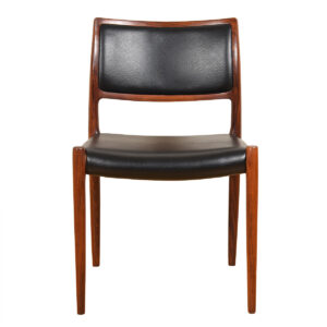 Newly Upholstered Danish Rosewood Niels Moller #80 Single Chair