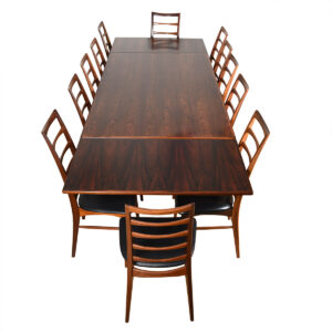 Niels Moller Danish Rosewood Expanding Colossal Dining Table