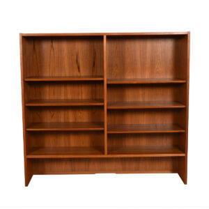 Danish Modern Teak Adjustable Bookcase / Display Cabinet Top