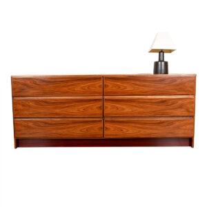 6-Drawer Danish Modern Rosewood Dresser / Credenza
