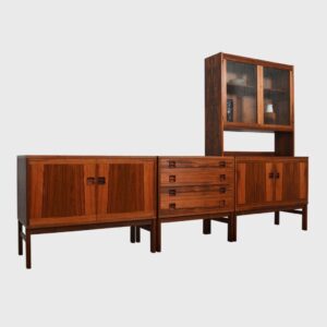 Modular Danish Rosewood Wall Unit / Room Divider