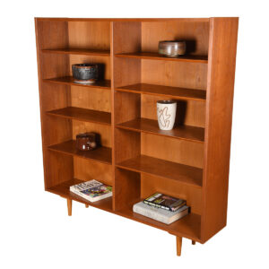 Condo-Sized Danish Teak Adjustable Bookcase