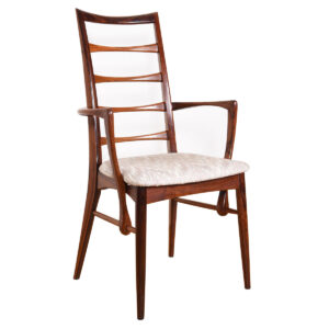 Set of 6 (2 Arm + 4 Side) Rosewood Dining Chairs by Koefoeds Hornslet