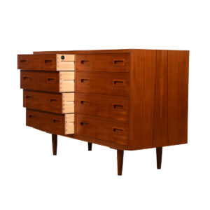 43″ Danish Teak 8-Drawer Compact Chest / Dresser