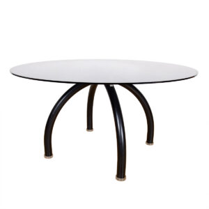 Glass-Topped Spyder Dining Table by Ettore Sottsass for Knoll