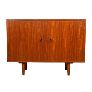 Danish Modern Teak Compact Low 2-Door Cabinet