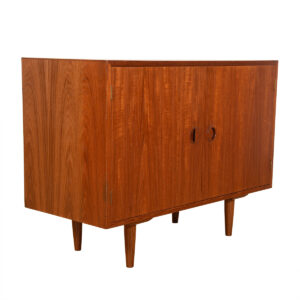 Danish Modern Teak Compact Low 2-Door Cabinet