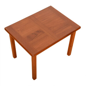 Danish Modern Teak Cross-Grained Accent / Side Table