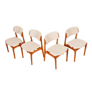 Set of 4 Erik Buch Danish Teak Dining Chairs