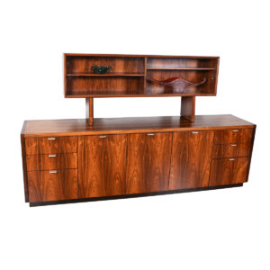 American Modernist Rosewood Sideboard – Room Divider – Office Credenza