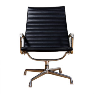 Classic Aluminum Group Arm Chair by Charles and Ray Eames for Herman Miller in Black